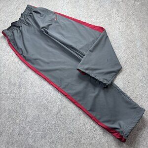 Nike Windbreaker Track Pants Men M Gray 31" Ankle Adjustable DRI-FIT 377786 054